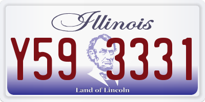 IL license plate Y593331