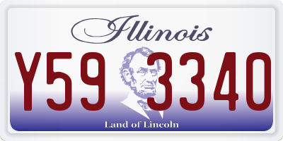 IL license plate Y593340