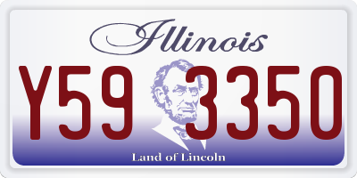 IL license plate Y593350