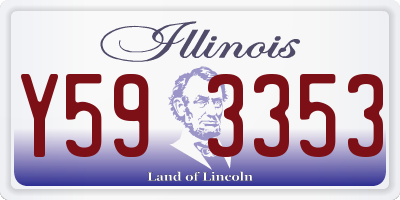 IL license plate Y593353