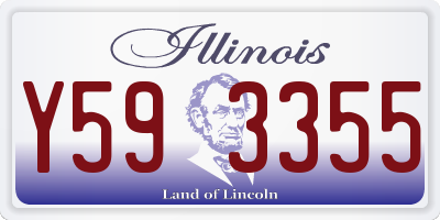 IL license plate Y593355