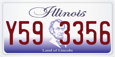 IL license plate Y593356