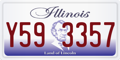 IL license plate Y593357