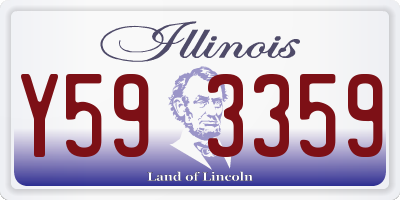 IL license plate Y593359