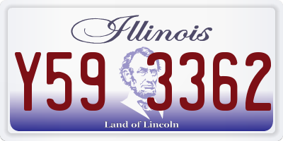 IL license plate Y593362