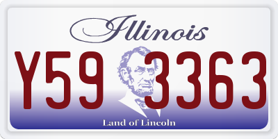 IL license plate Y593363