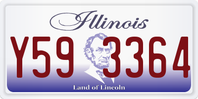 IL license plate Y593364