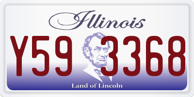 IL license plate Y593368