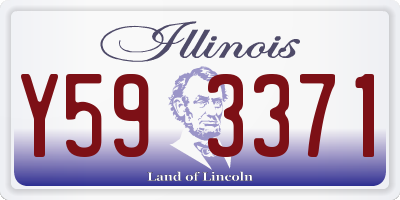 IL license plate Y593371