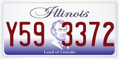 IL license plate Y593372