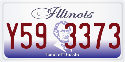 IL license plate Y593373