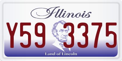 IL license plate Y593375