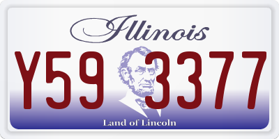 IL license plate Y593377