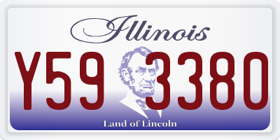 IL license plate Y593380