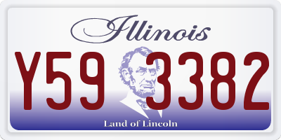 IL license plate Y593382