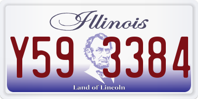 IL license plate Y593384