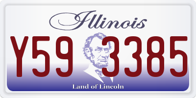 IL license plate Y593385