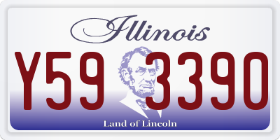 IL license plate Y593390