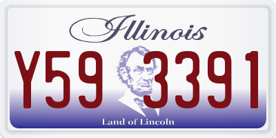 IL license plate Y593391