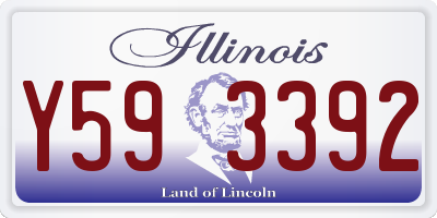 IL license plate Y593392