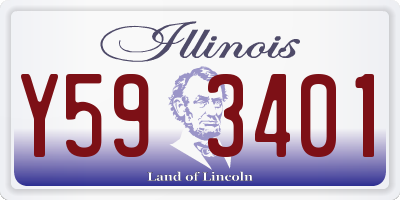 IL license plate Y593401