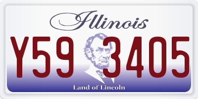 IL license plate Y593405