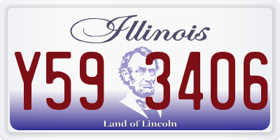 IL license plate Y593406