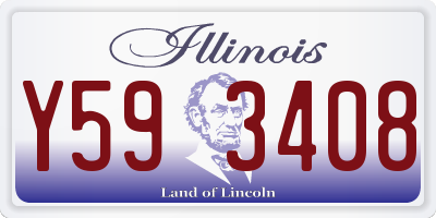 IL license plate Y593408