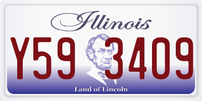 IL license plate Y593409