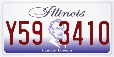 IL license plate Y593410