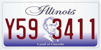 IL license plate Y593411