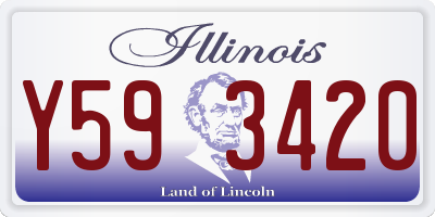 IL license plate Y593420