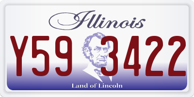 IL license plate Y593422