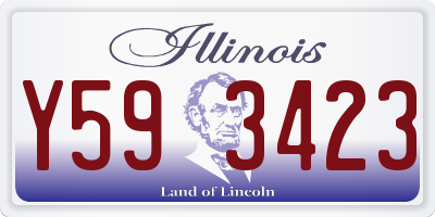 IL license plate Y593423