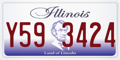 IL license plate Y593424