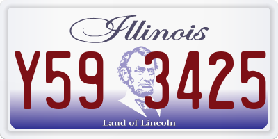 IL license plate Y593425