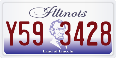 IL license plate Y593428