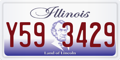 IL license plate Y593429