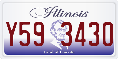 IL license plate Y593430