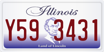 IL license plate Y593431