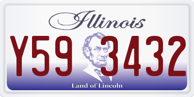 IL license plate Y593432