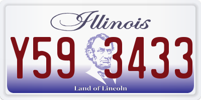 IL license plate Y593433
