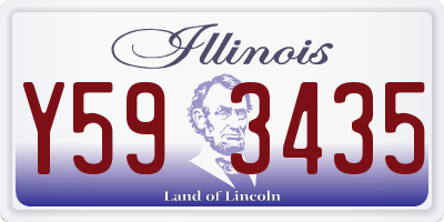 IL license plate Y593435