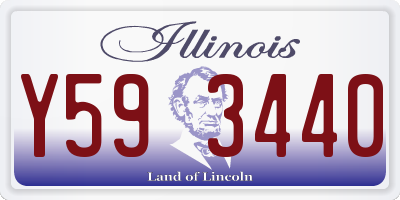 IL license plate Y593440