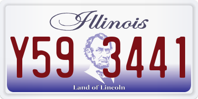 IL license plate Y593441