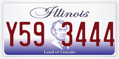 IL license plate Y593444