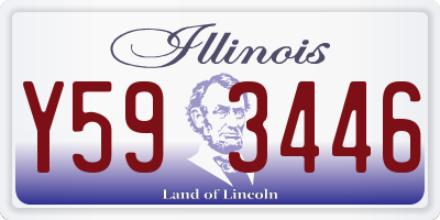 IL license plate Y593446