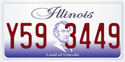IL license plate Y593449