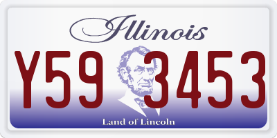 IL license plate Y593453