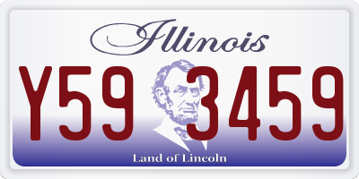 IL license plate Y593459